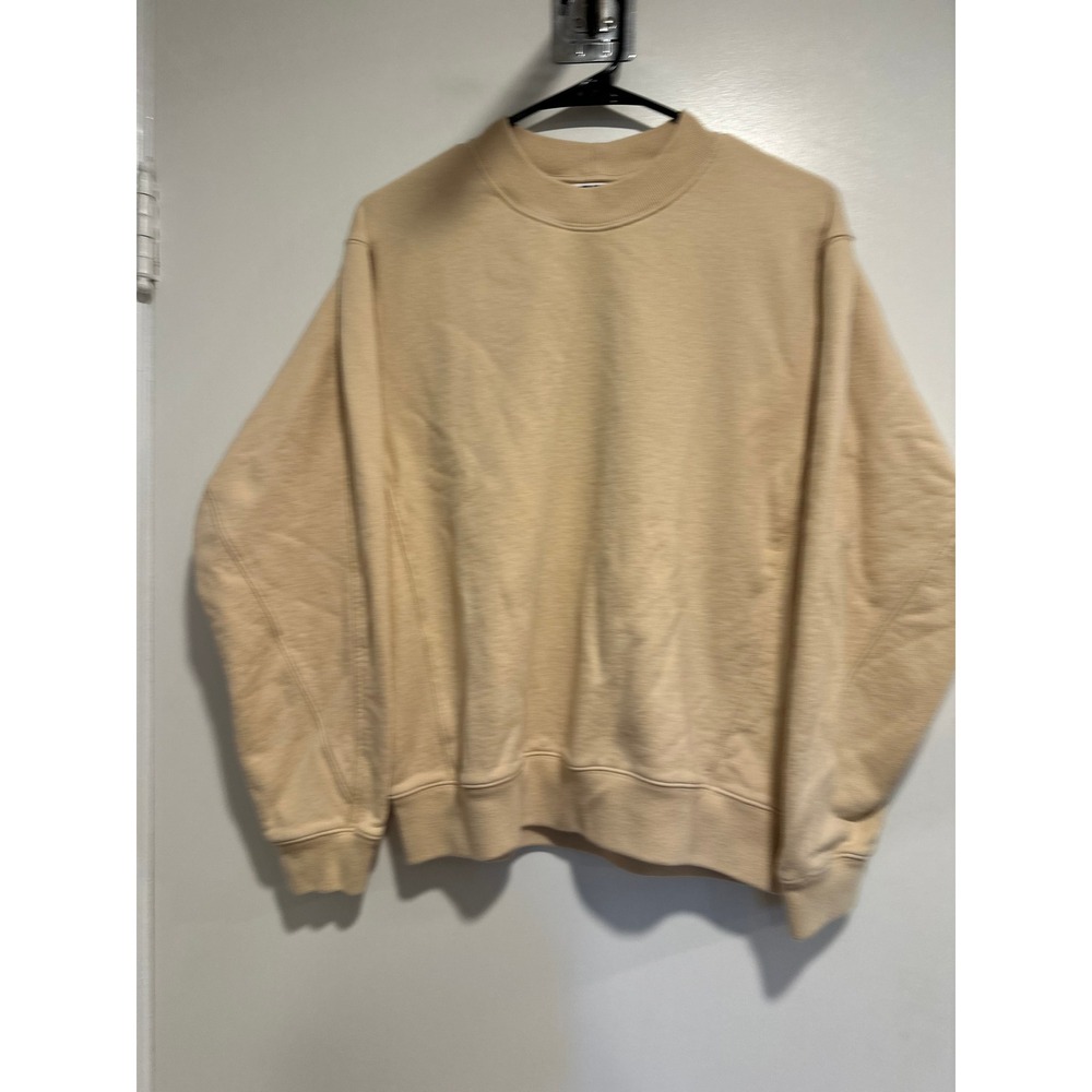 Uniqlo U Sweatshirt Mens Medium Beige Excellent Crewneck Lemaire minimalist
